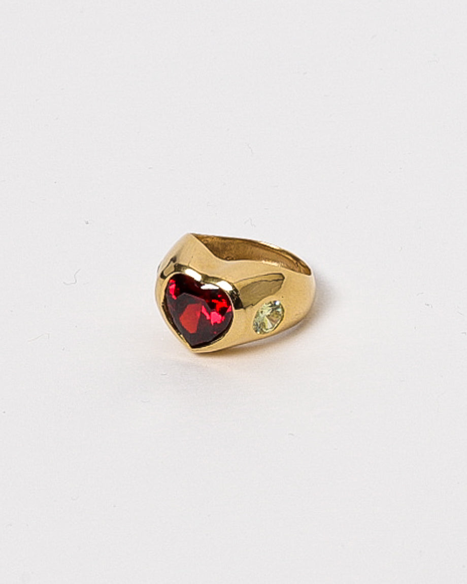 The Lovers Ring Red Golden